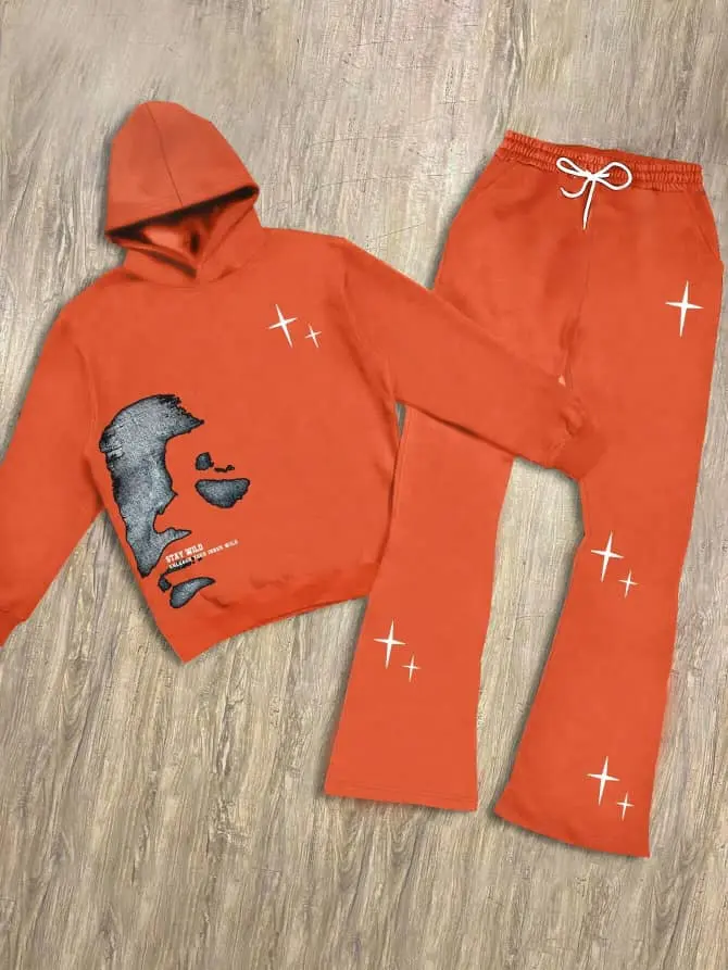 Ensemble Hoodie & Pants Orange 