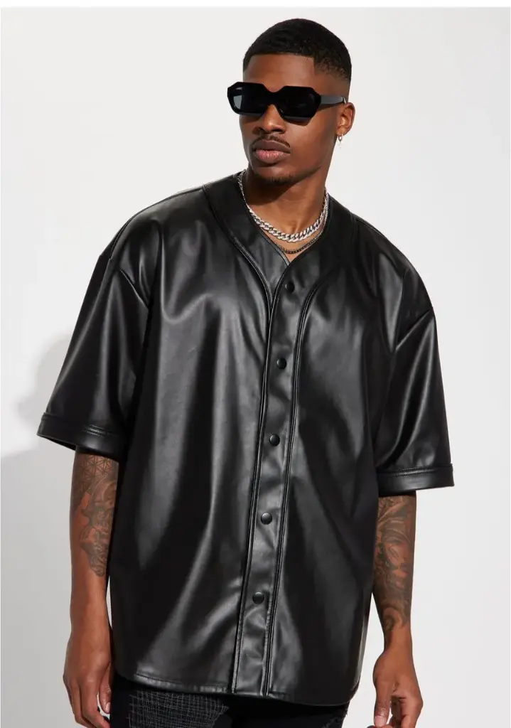 Chemise Cuir Noir