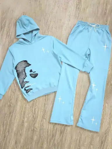 [Pantalon mayo maillot short chòt chot chemise t-shirt jeans] Ensemble Hoodie & Pants